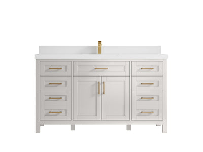 Cambridge 60 in. W x 22 in. D Single Sink Bathroom Vanity - Willow Bath and Vanity