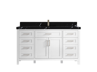 Cambridge 60 in. W x 22 in. D Single Sink Bathroom Vanity - Willow Bath and Vanity
