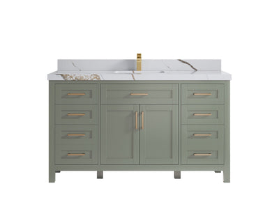 Cambridge 60 in. W x 22 in. D Single Sink Bathroom Vanity - Willow Bath and Vanity