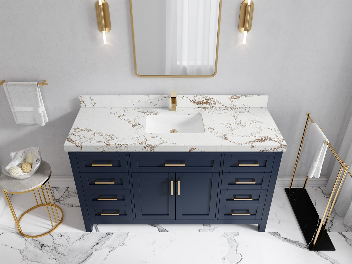 Cambridge 60 in. W x 22 in. D Single Sink Bathroom Vanity - Willow Bath and Vanity