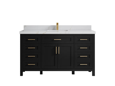 Cambridge 60 in. W x 22 in. D Single Sink Bathroom Vanity - Willow Bath and Vanity