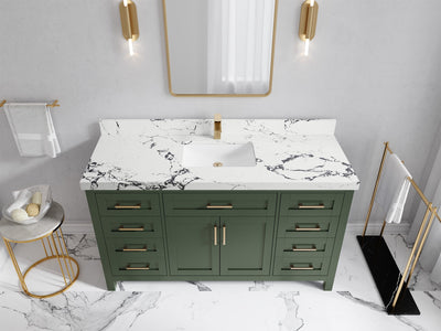 Cambridge 60 in. W x 22 in. D Single Sink Bathroom Vanity - Willow Bath and Vanity