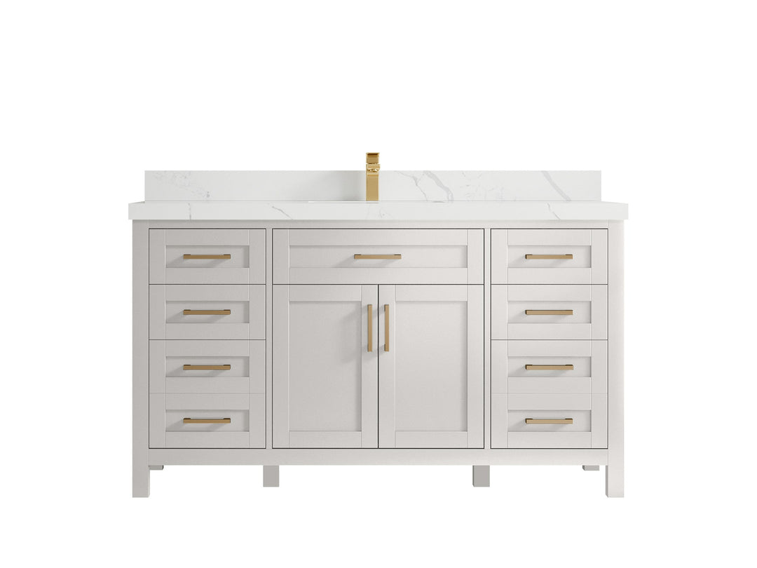 Cambridge 60 in. W x 22 in. D Single Sink Bathroom Vanity - Willow Bath and Vanity