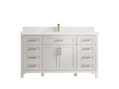 Cambridge 60 in. W x 22 in. D Single Sink Bathroom Vanity - Willow Bath and Vanity