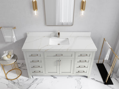 Cambridge 60 in. W x 22 in. D Single Sink Bathroom Vanity - Willow Bath and Vanity