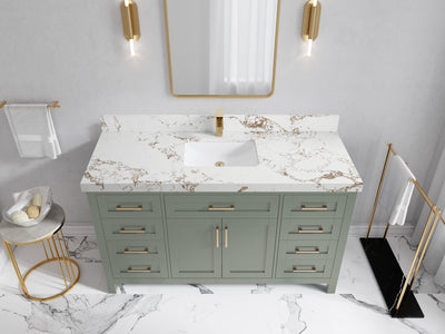 Cambridge 60 in. W x 22 in. D Single Sink Bathroom Vanity - Willow Bath and Vanity
