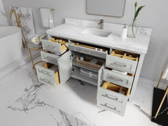 Cambridge 60 in. W x 22 in. D Single Sink Bathroom Vanity - photo 3