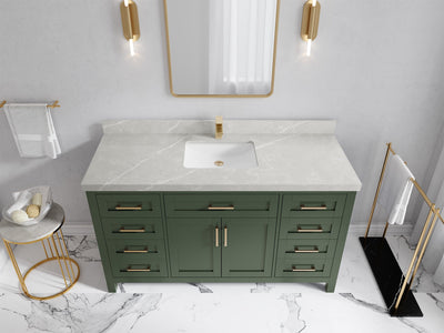 Cambridge 60 in. W x 22 in. D Single Sink Bathroom Vanity - Willow Bath and Vanity