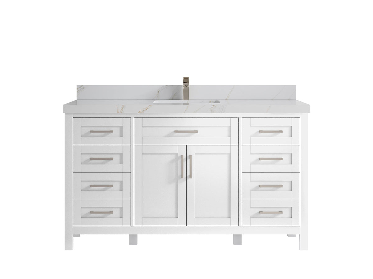 Cambridge 60 in. W x 22 in. D Single Sink Bathroom Vanity - Willow Bath and Vanity