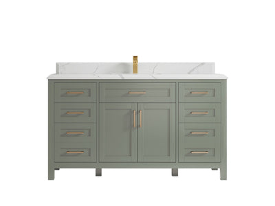 Cambridge 60 in. W x 22 in. D Single Sink Bathroom Vanity - Willow Bath and Vanity