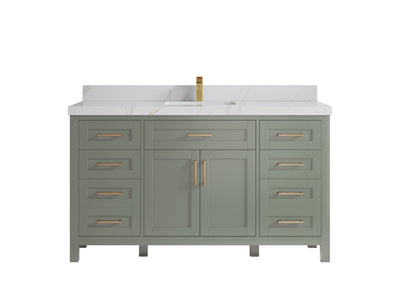 Cambridge 60 in. W x 22 in. D Single Sink Bathroom Vanity - Willow Bath and Vanity