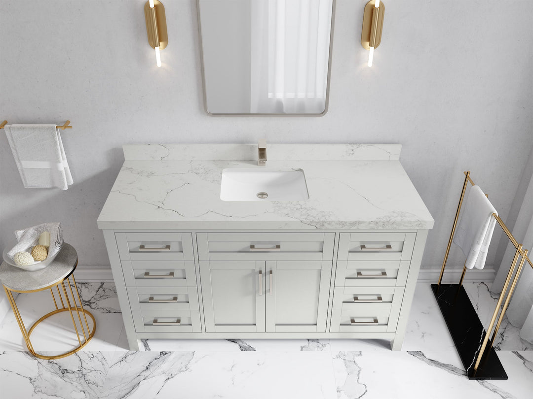 Cambridge 60 in. W x 22 in. D Single Sink Bathroom Vanity - Willow Bath and Vanity