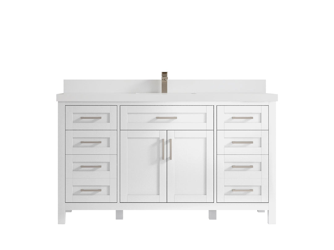Cambridge 60 in. W x 22 in. D Single Sink Bathroom Vanity - Willow Bath and Vanity