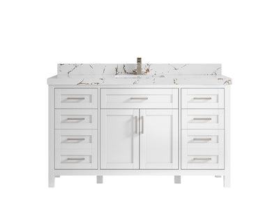 Cambridge 60 in. W x 22 in. D Single Sink Bathroom Vanity - Willow Bath and Vanity