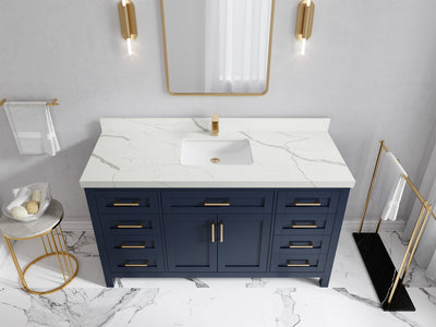 Cambridge 60 in. W x 22 in. D Single Sink Bathroom Vanity - Willow Bath and Vanity