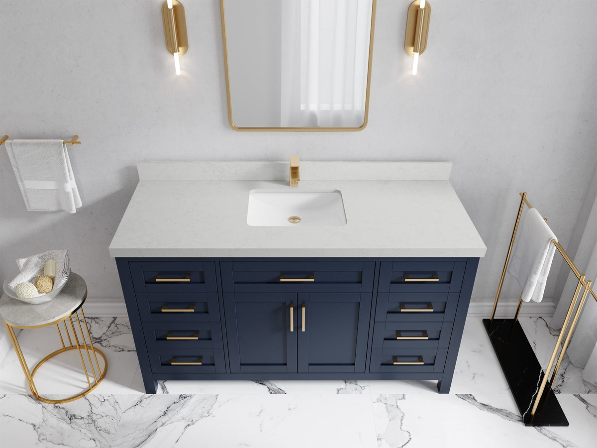 Cambridge 60 in. W x 22 in. D Single Sink Bathroom Vanity - Willow Bath and Vanity