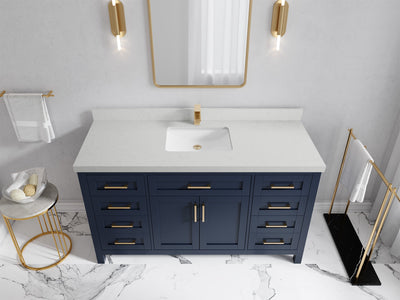 Cambridge 60 in. W x 22 in. D Single Sink Bathroom Vanity - Willow Bath and Vanity