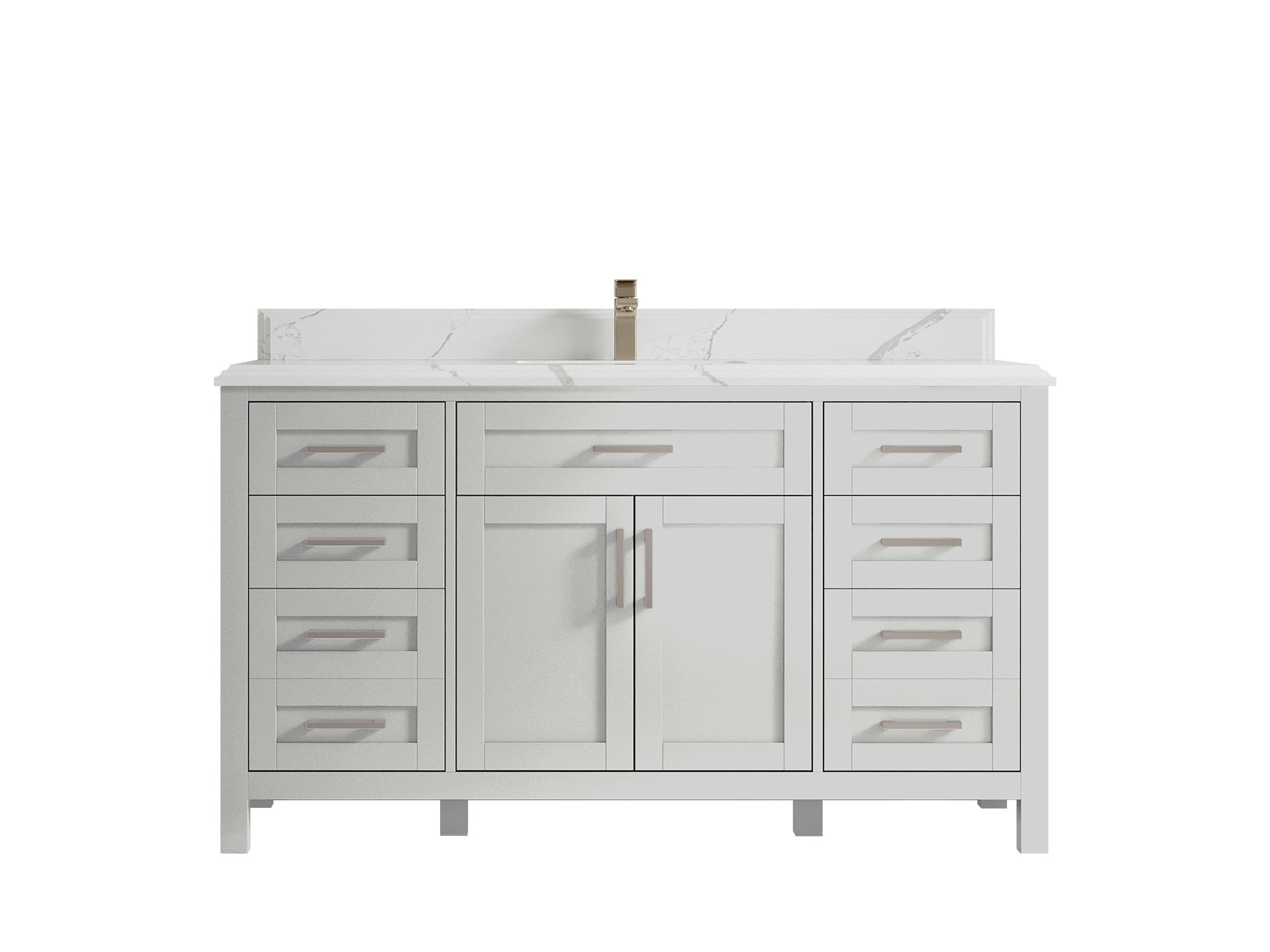 Cambridge 60 in. W x 22 in. D Single Sink Bathroom Vanity - Willow Bath and Vanity