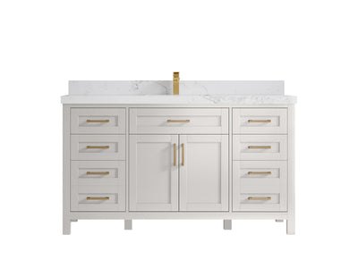 Cambridge 60 in. W x 22 in. D Single Sink Bathroom Vanity - Willow Bath and Vanity