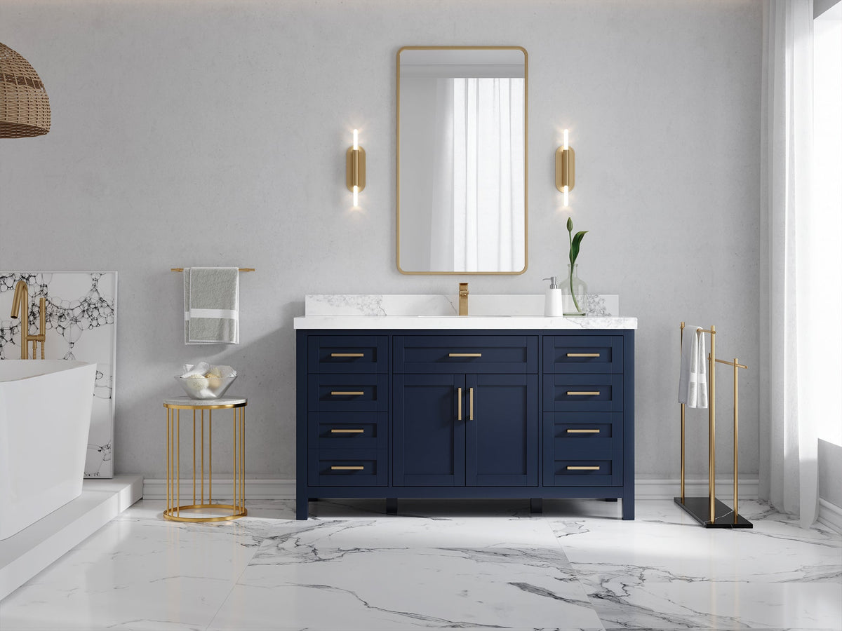 Cambridge 60 in. W x 22 in. D Single Sink Bathroom Vanity - Willow Bath and Vanity
