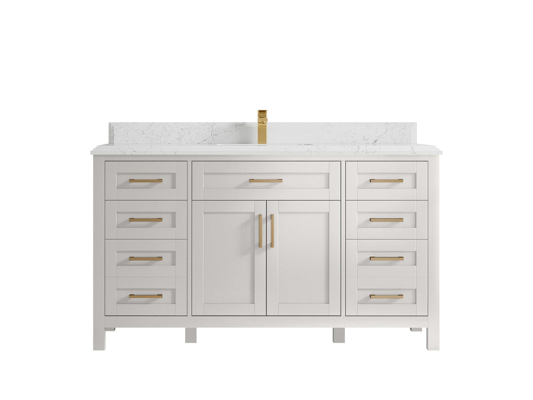 Cambridge 60 in. W x 22 in. D Single Sink Bathroom Vanity - Willow Bath and Vanity