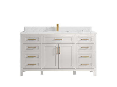 Cambridge 60 in. W x 22 in. D Single Sink Bathroom Vanity - Willow Bath and Vanity