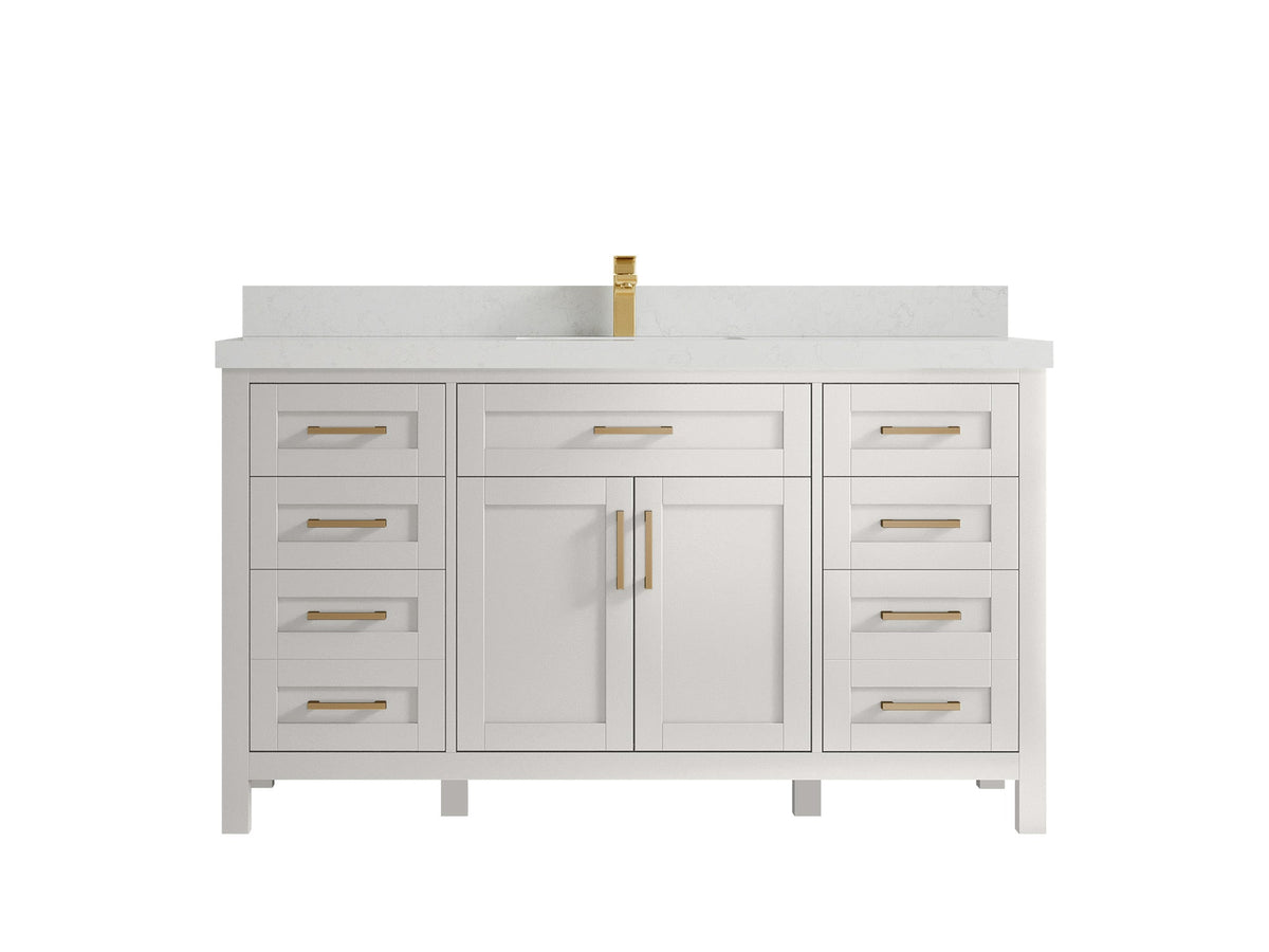 Cambridge 60 in. W x 22 in. D Single Sink Bathroom Vanity - Willow Bath and Vanity