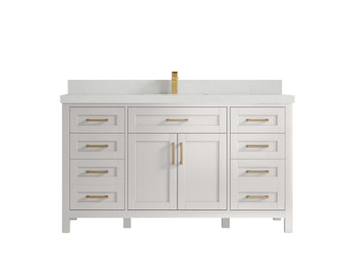 Cambridge 60 in. W x 22 in. D Single Sink Bathroom Vanity - Willow Bath and Vanity