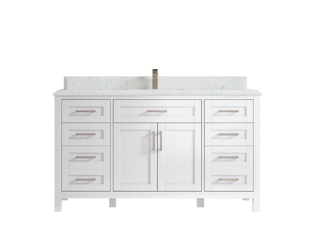 Cambridge 60 in. W x 22 in. D Single Sink Bathroom Vanity - Willow Bath and Vanity
