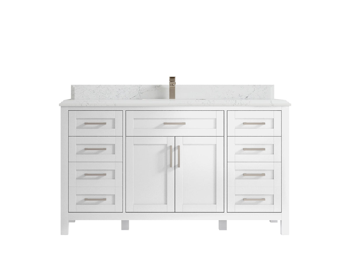 Cambridge 60 in. W x 22 in. D Single Sink Bathroom Vanity - Willow Bath and Vanity