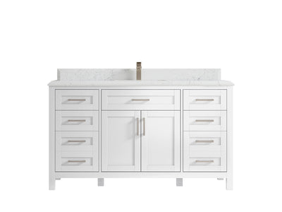 Cambridge 60 in. W x 22 in. D Single Sink Bathroom Vanity - Willow Bath and Vanity