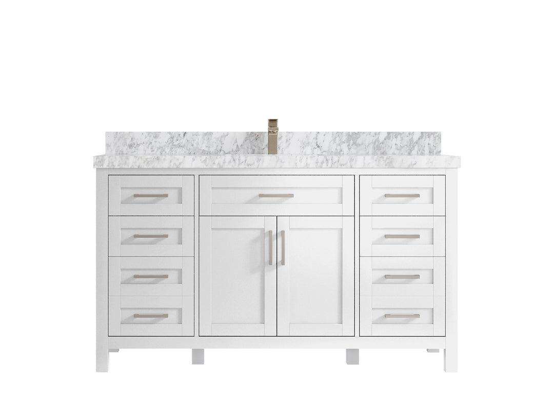 Cambridge 60 in. W x 22 in. D Single Sink Bathroom Vanity - Willow Bath and Vanity