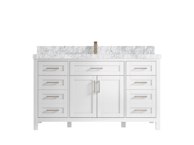 Cambridge 60 in. W x 22 in. D Single Sink Bathroom Vanity - Willow Bath and Vanity