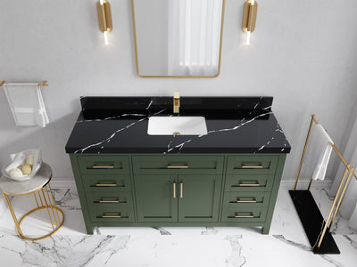 Cambridge 60 in. W x 22 in. D Single Sink Bathroom Vanity - Willow Bath and Vanity