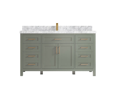 Cambridge 60 in. W x 22 in. D Single Sink Bathroom Vanity - Willow Bath and Vanity