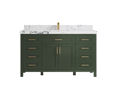 Cambridge 60 in. W x 22 in. D Single Sink Bathroom Vanity - Willow Bath and Vanity