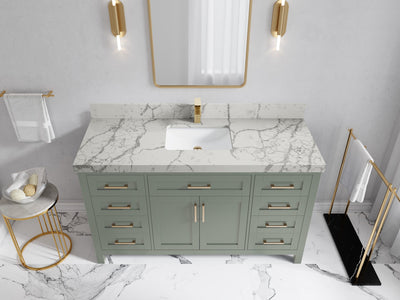 Cambridge 60 in. W x 22 in. D Single Sink Bathroom Vanity - Willow Bath and Vanity