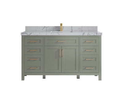 Cambridge 60 in. W x 22 in. D Single Sink Bathroom Vanity - Willow Bath and Vanity