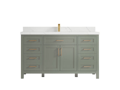 Cambridge 60 in. W x 22 in. D Single Sink Bathroom Vanity - Willow Bath and Vanity
