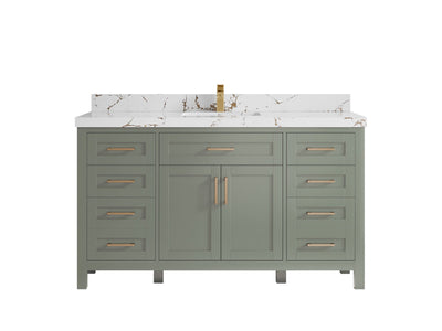 Cambridge 60 in. W x 22 in. D Single Sink Bathroom Vanity - Willow Bath and Vanity