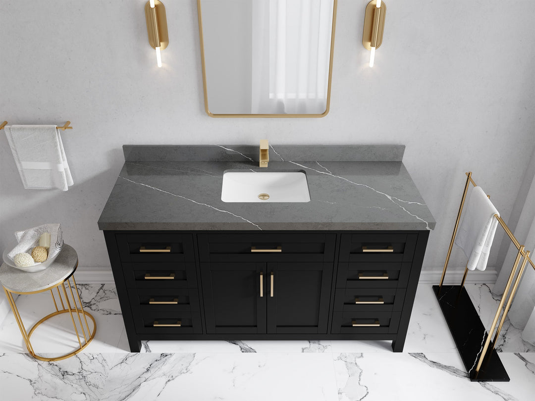 Cambridge 60 in. W x 22 in. D Single Sink Bathroom Vanity - Willow Bath and Vanity