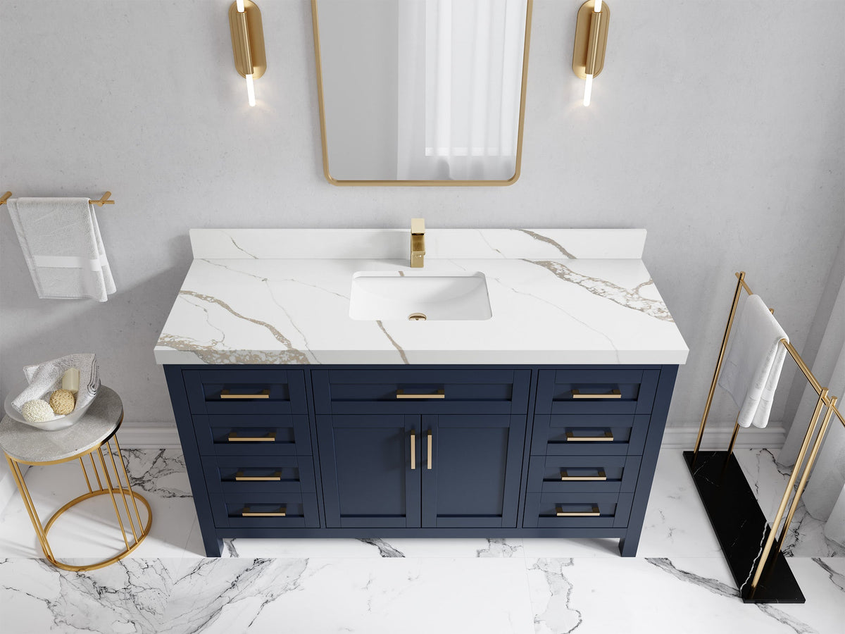 Cambridge 60 in. W x 22 in. D Single Sink Bathroom Vanity - Willow Bath and Vanity