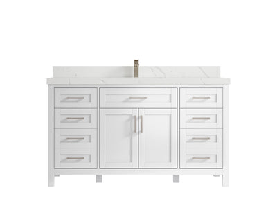 Cambridge 60 in. W x 22 in. D Single Sink Bathroom Vanity - Willow Bath and Vanity