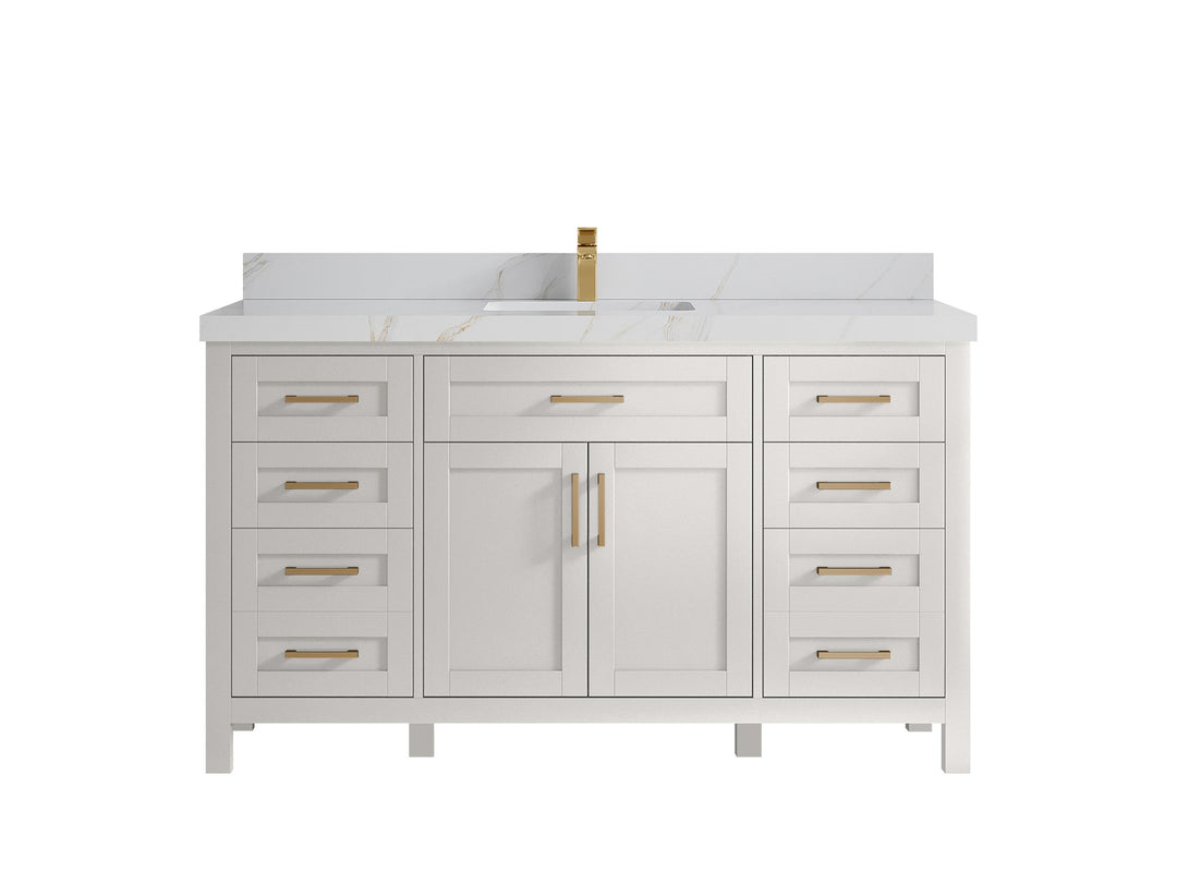 Cambridge 60 in. W x 22 in. D Single Sink Bathroom Vanity - Willow Bath and Vanity