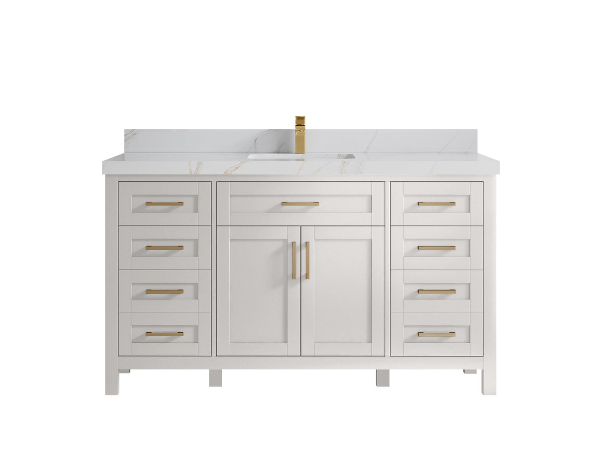 Cambridge 60 in. W x 22 in. D Single Sink Bathroom Vanity - Willow Bath and Vanity