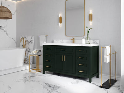 Cambridge 60 in. W x 22 in. D Single Sink Bathroom Vanity - Willow Bath and Vanity