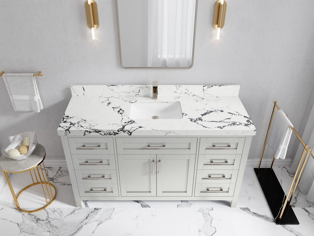 Cambridge 60 in. W x 22 in. D Single Sink Bathroom Vanity - Willow Bath and Vanity