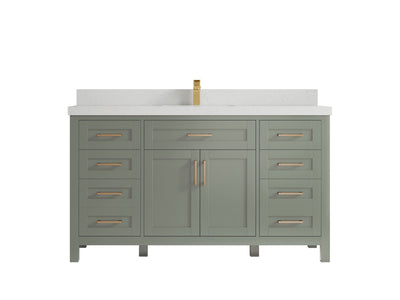 Cambridge 60 in. W x 22 in. D Single Sink Bathroom Vanity - Willow Bath and Vanity
