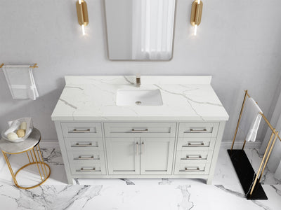 Cambridge 60 in. W x 22 in. D Single Sink Bathroom Vanity - Willow Bath and Vanity