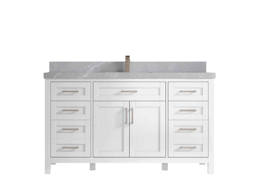 Cambridge 60 in. W x 22 in. D Single Sink Bathroom Vanity - Willow Bath and Vanity